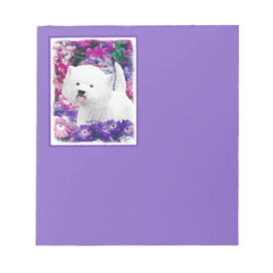 West Highland White Terrier Painting Dog Art Notitieblok