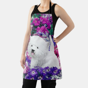 West Highland White Terrier Painting Dog Art Schort