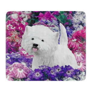 West Highland White Terrier Painting Dog Art Snijplank