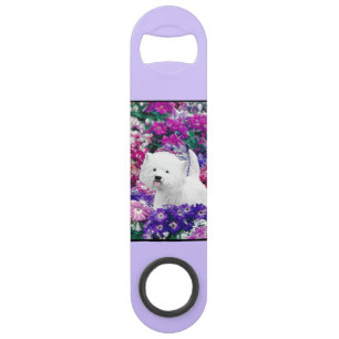 West Highland White Terrier Painting Dog Art Speed Flessenopener