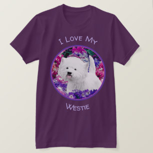 West Highland White Terrier Painting Dog Art T-shirt