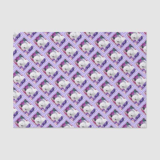 West Highland White Terrier Painting Dog Art Tissuepapier (Voorkant)