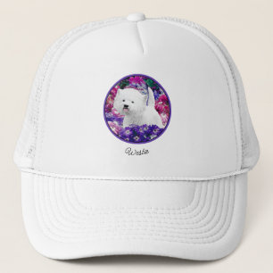 West Highland White Terrier Painting Dog Art Trucker Pet