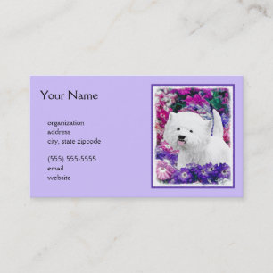 West Highland White Terrier Painting Dog Art Visitekaartje
