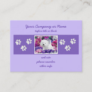 West Highland White Terrier Painting Dog Art Visitekaartje