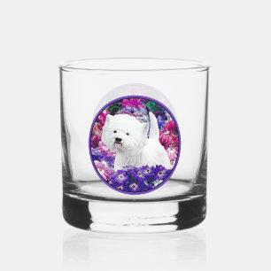 West Highland White Terrier Painting Dog Art Whisky Glas