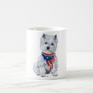 West Highland White Terrier Patriottisch Koffiemok
