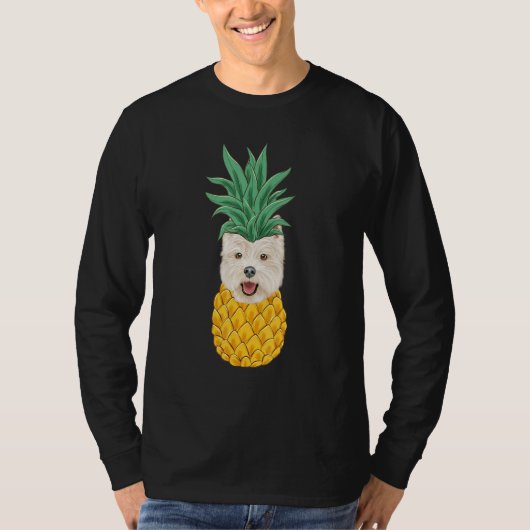West Highland White Terrier Pineapple Dog T-shirt (Voorkant)