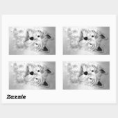West Highland White Terrier Rechthoekige Sticker (Vel)