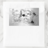West Highland White Terrier Rechthoekige Sticker (Tas)