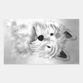 West Highland White Terrier Rechthoekige Sticker