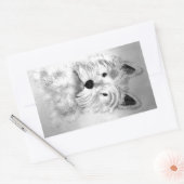 West Highland White Terrier Rechthoekige Sticker (Envelop)