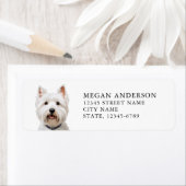 West Highland White Terrier Return Address Labels (Insitu)