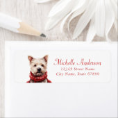 West Highland White Terrier Return Address Labels (Insitu)