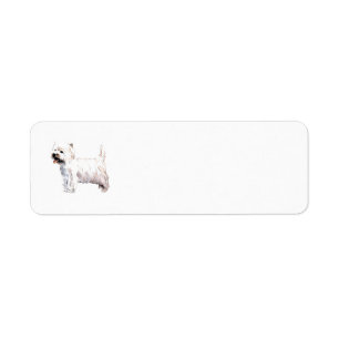 West Highland White Terrier Return Label