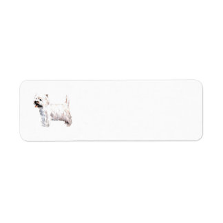 West Highland White Terrier Return Label
