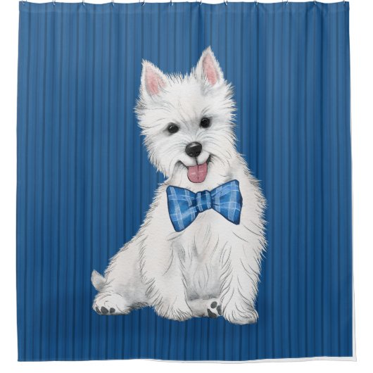 West Highland White Terrier rideau de douche (Devant)
