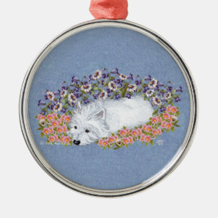 West Highland White Terrier-rust Metalen Ornament