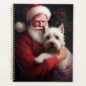 West Highland White Terrier Santa Claus Noël (Devant)