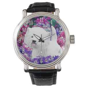 West Highland White Terrier Schilderij Honden Kuns Horloge