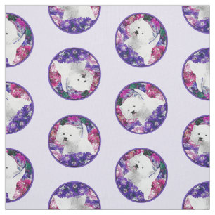 West Highland White Terrier schilderij Westie Dog Stof