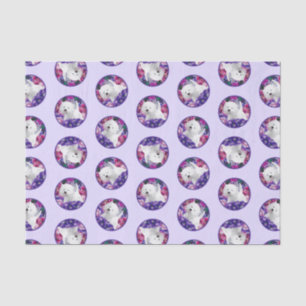 West Highland White Terrier schilderij Westie Dog Tissuepapier