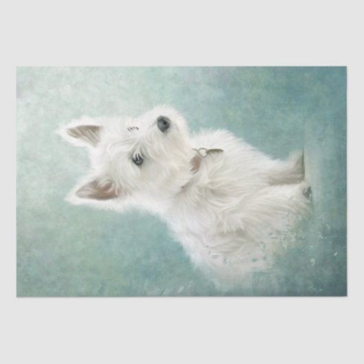 West Highland White Terrier Tissue Paper Tissuepapier (Voorkant)