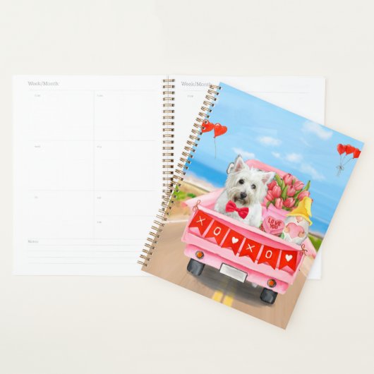 West Highland White Terrier Valentijnsdag Truck Planner (Display)