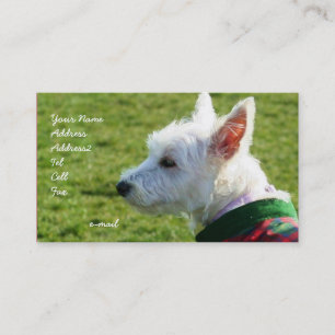 West Highland White Terrier visitekaartjes