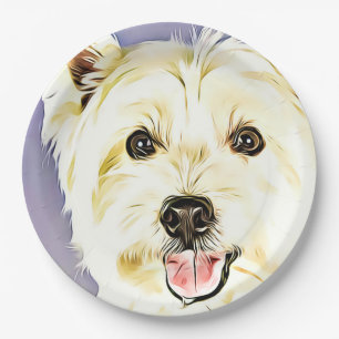 West Highland White Terrier, Westie, Dog, Puppy Papieren Bordje