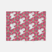 West Highland White Terriers Fleece Deken (Voorkant (Horizontaal))