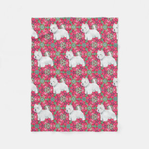 West Highland White Terriers Fleece Deken
