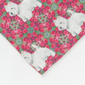 West Highland White Terriers Fleece Deken (Hoek)
