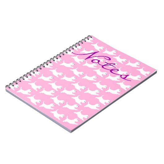 West Highland White Terriers Notitieboek (Linkerzijde)