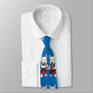 West Highland White Terriers vieren Burns Stropdas