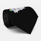 West Highland White Terriers Vrolijk kerstfeest Stropdas (Opgerold)