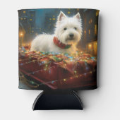 West Highland Witte Terriër Kerstfeest Blikjeskoeler (Voorkant)