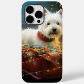 West Highland Witte Terriër Kerstfeest Case-Mate iPhone Case (Achterkant)