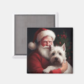 West Highland Witte Terriër Kerstmis Magneet (Voorkant / Achterkant)