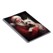 West Highland Witte Terriër Kerstmis Notitieboek (Rechterzijde)