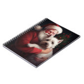 West Highland Witte Terriër Kerstmis Notitieboek (Linkerzijde)