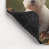 West Highland Witte Terriër Puppy Herfst Pompoen Muismat (Hoek)