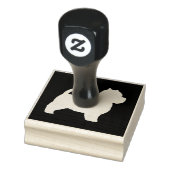 West Highland Witte Terriër Westie Hond Silhouet Rubberstempel (Stempel)