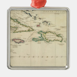 West-India Eilanden 2 Metalen Ornament