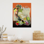 West-Indië Poster (Keuken)