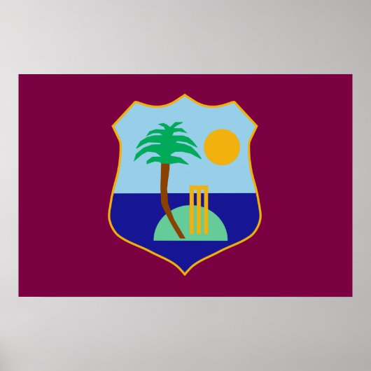 West Indies cricket vlag Poster (Voorkant)