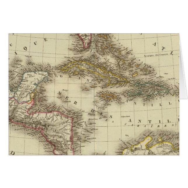 West Indies Midden-Amerika (Voorkant Horizontaal)