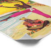 West Indies Retro Vintage Travel Poster (Hoek)