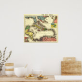 West IndiesPanoramic MapWest Indies Poster (Keuken)