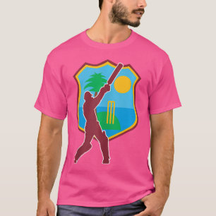 West-Indische cricket West-Indische vlag T-shirt